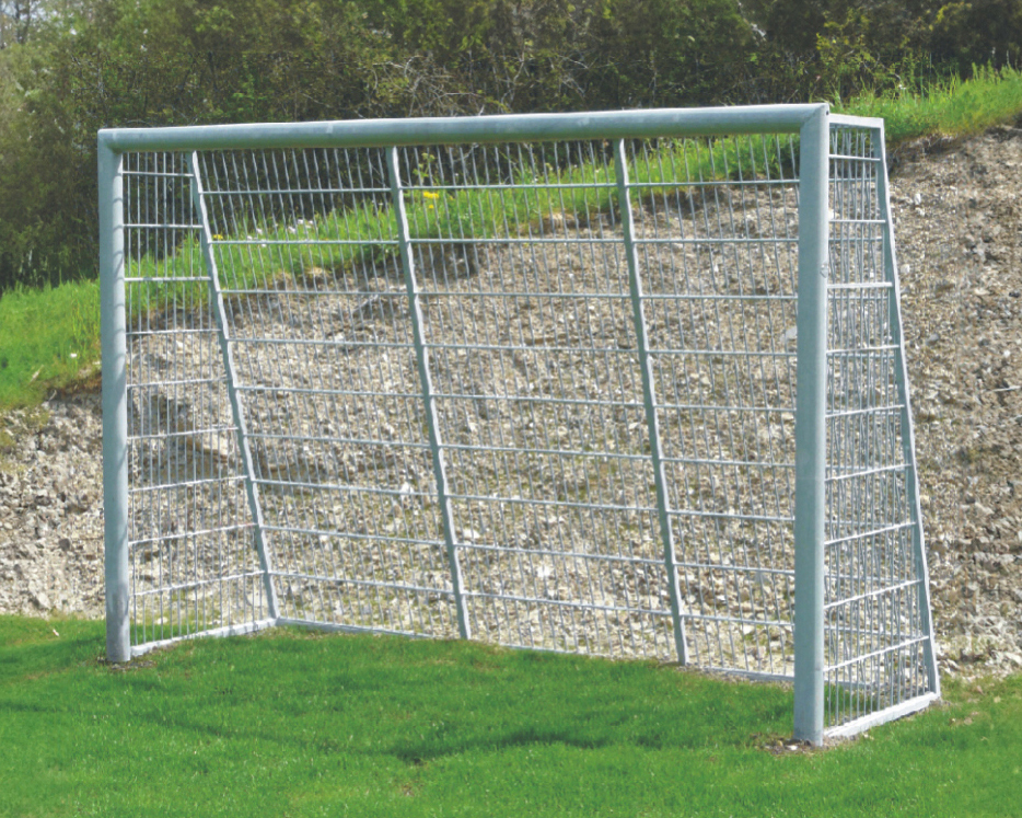Bolzplatztor 3x2m mit Rundstabmatten Ansicht 2