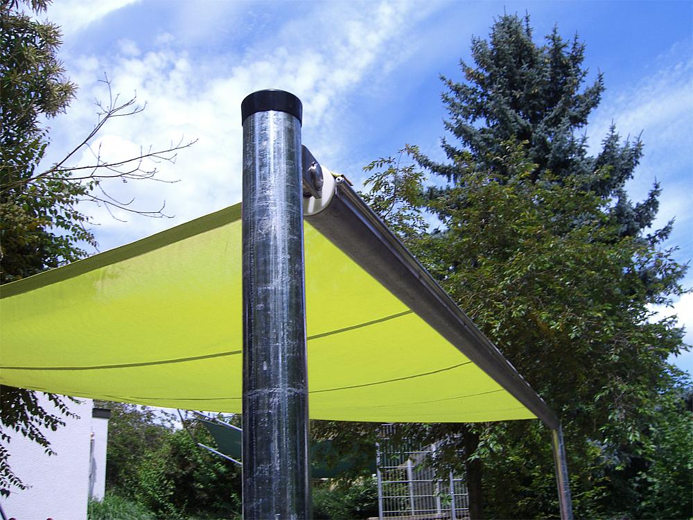 Dreieck-Sonnensegel, ausziehbar, eibe