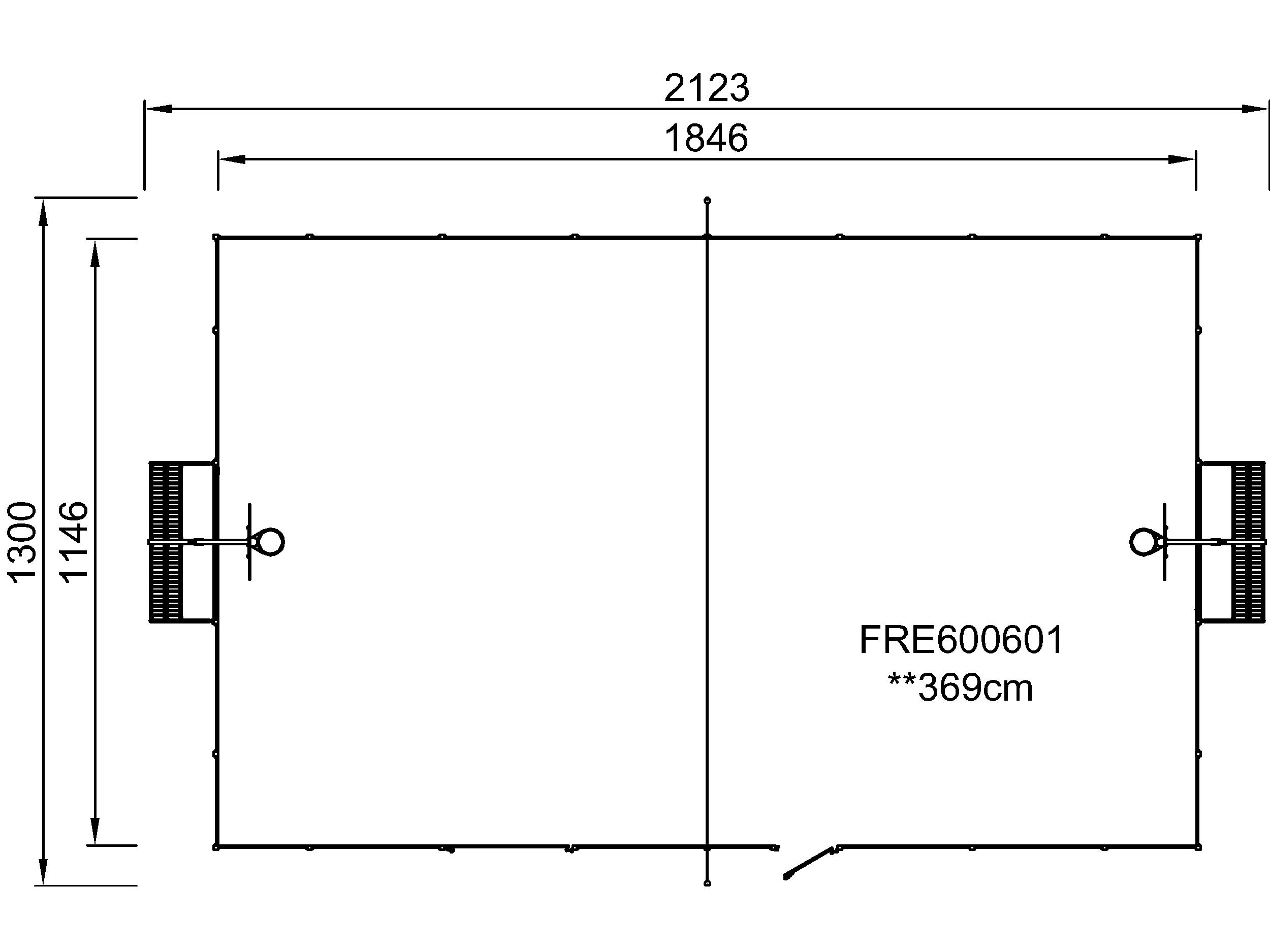 MUGA, 13 x 21 m, Seitenhöhe 1 m, Stahl FRE600601 Ansicht 6