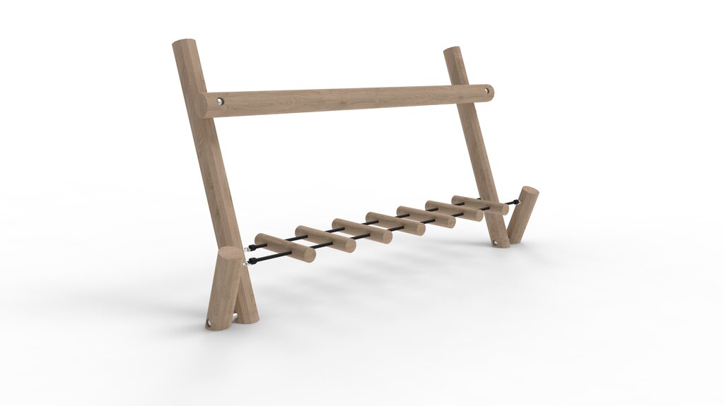 Balancierbrücke mit Rundholztritten, Norna