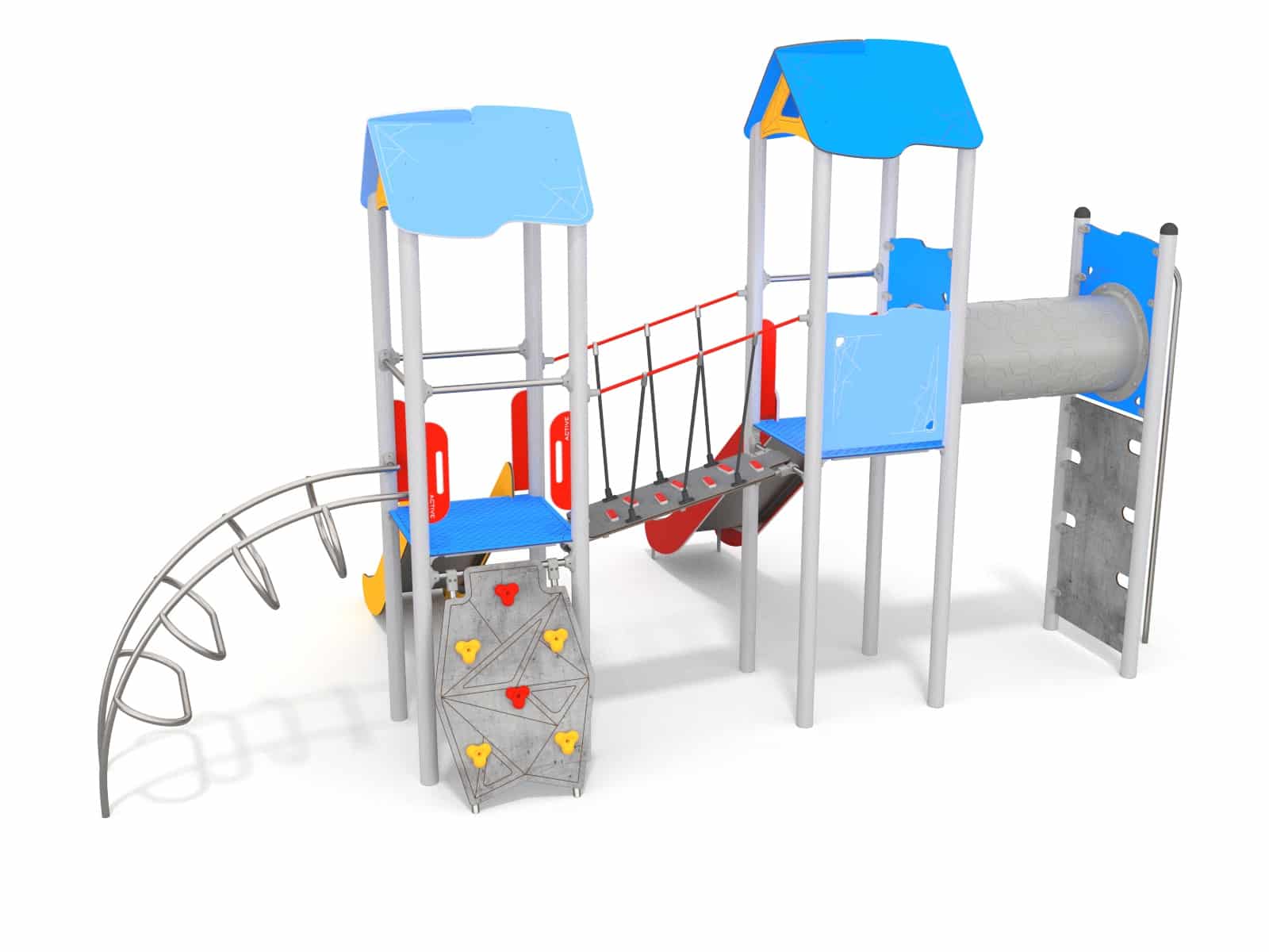 Doppelturm-Spielplatzanlage Ansicht 3