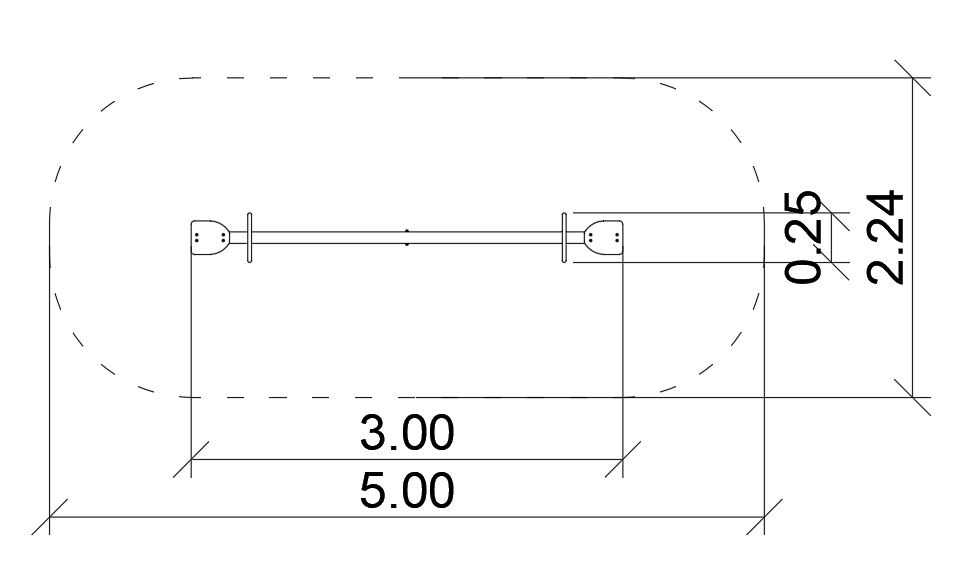 Wippenwippe Stahl Pferdchen Ansicht 3