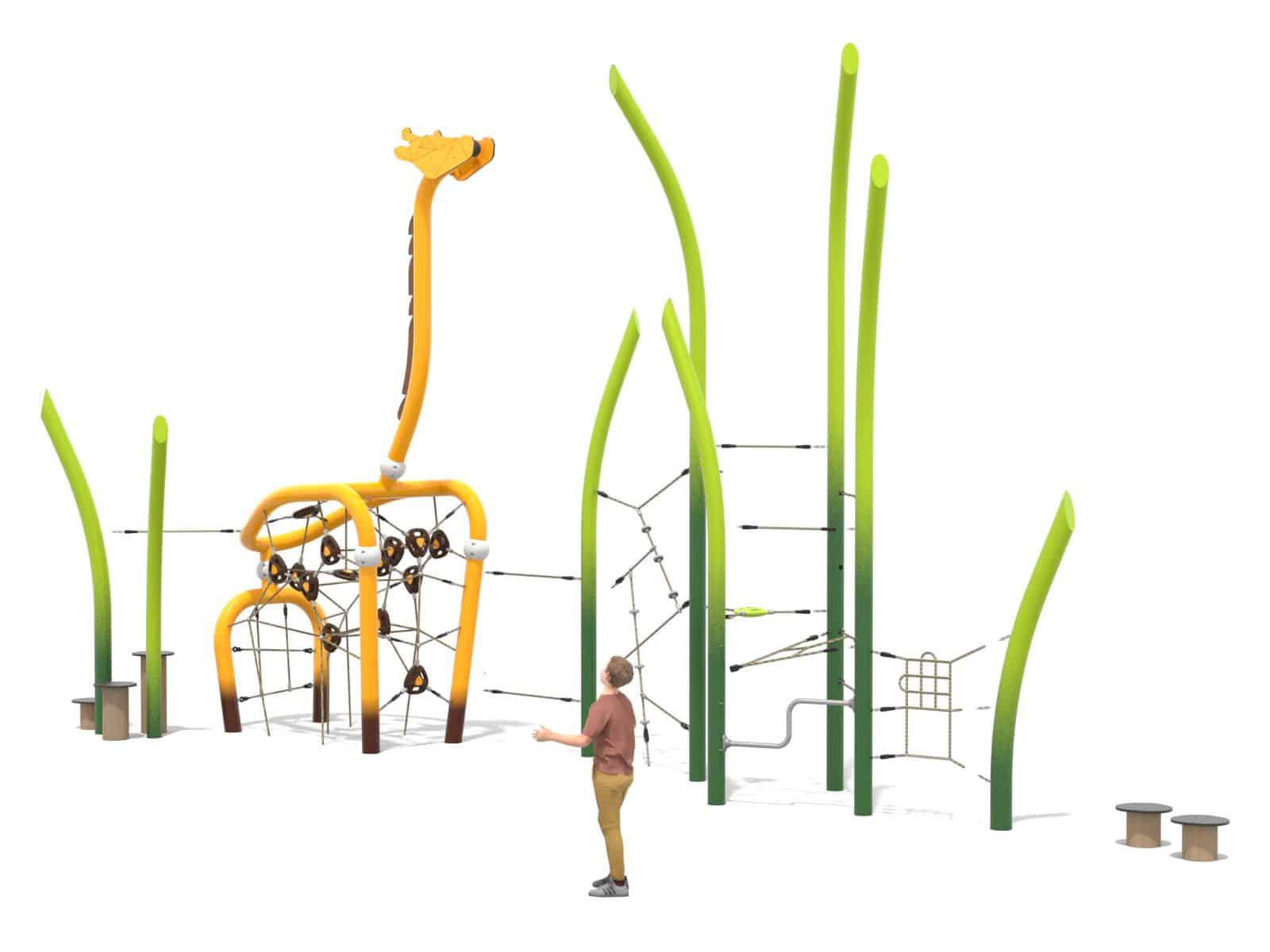 Spielplatz-Giraffe Ansicht 2