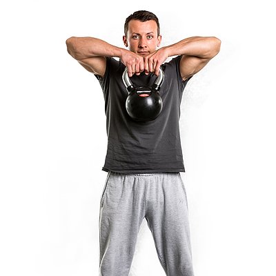 Sport-Thieme Kettlebell „Gummiert mit gerändeltem Chrom-Griff“ Ansicht 5