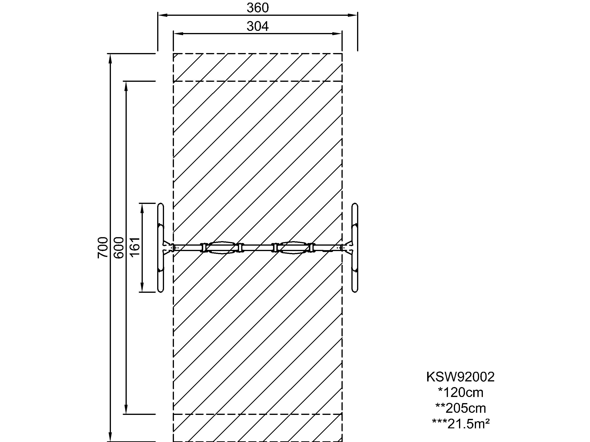 Doppelschaukel, Höhe 2 m, Anti-Überschlag KSW92002 Ansicht 6