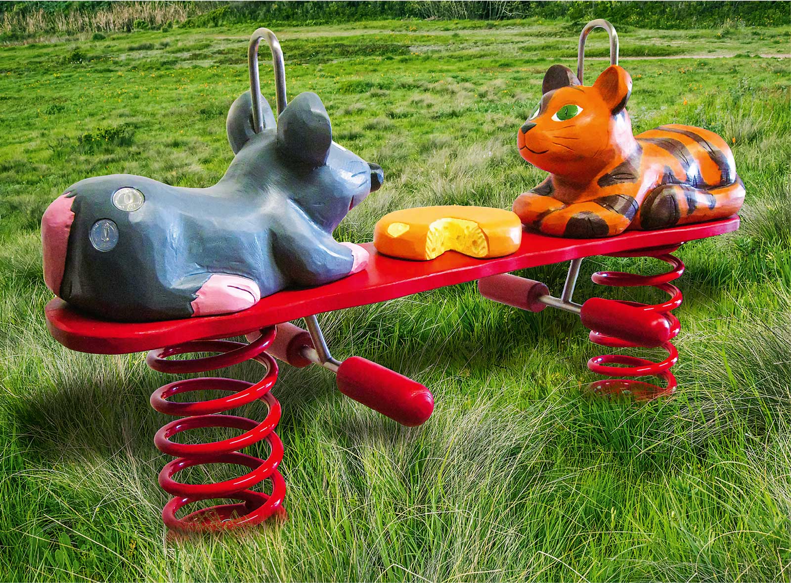 Federwippe Katz und Maus Ansicht 3