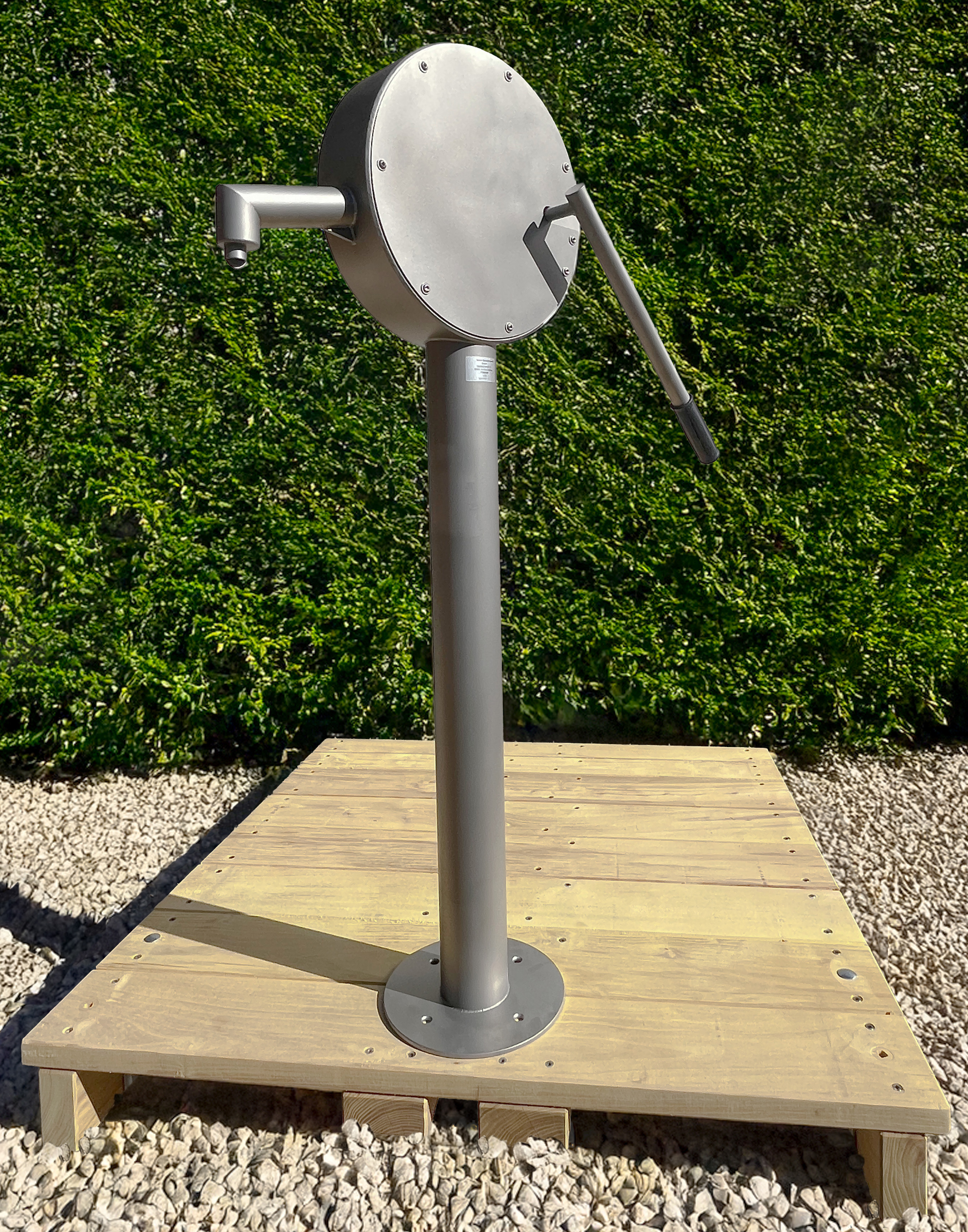 Wasserpumpe Edelstahl mit Hebelgriff - Ansicht 2