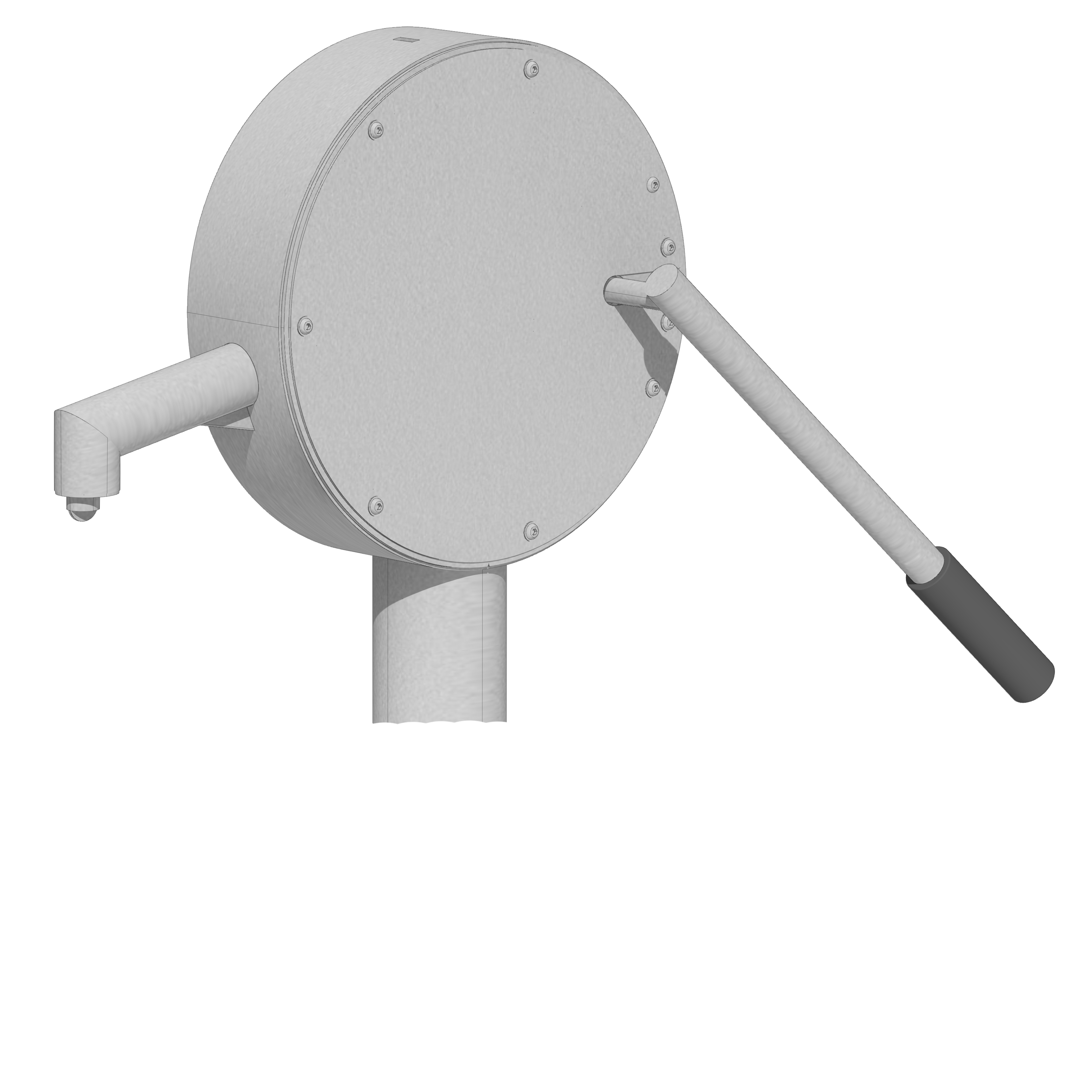 Wasserpumpe Edelstahl mit Hebelgriff - Ansicht 5