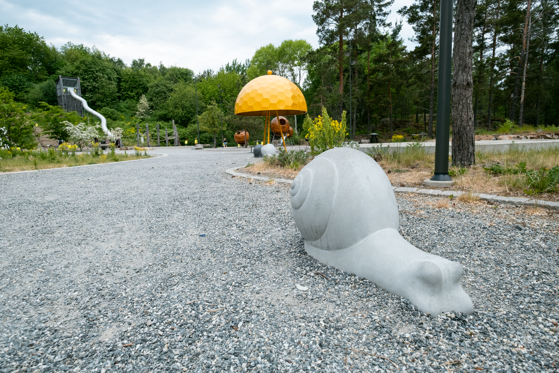 Streichelstein Schnecke Ansicht 3