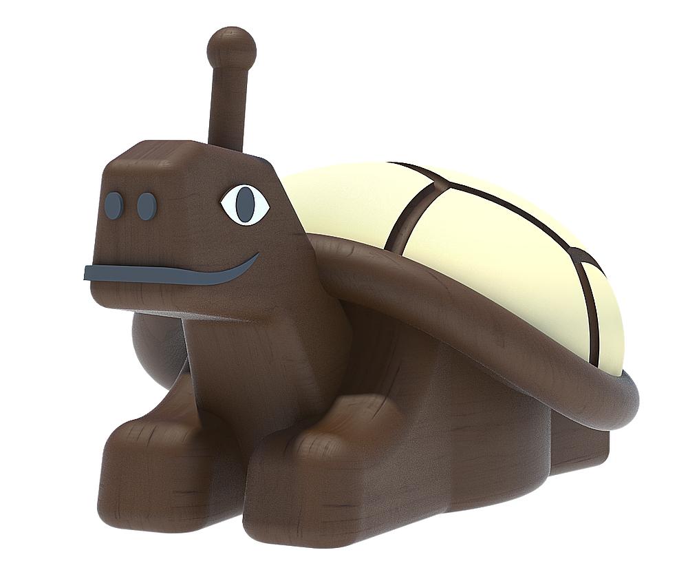 Federtierkörper Schildkröte Ansicht 4