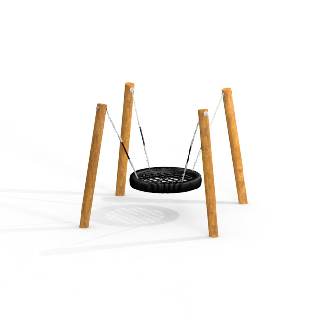 Nestschaukel Robinie 4 Pfosten (BNS 90 cm), Larslaj