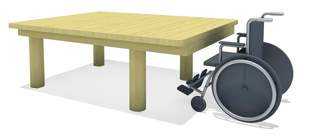 Unterfahrbarer Sandspieltisch Ansicht 5