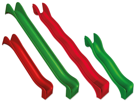 Kunststoff-Rutschbahn – Rutschbahn 2.3 m, Einstiegshöhe 90 cm, Farbe RAL 3020 verkehrsrot