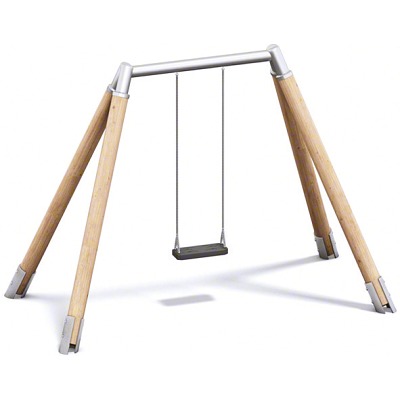 Playparc Einzelschaukel „Holz/Metall“, Sport-Thieme