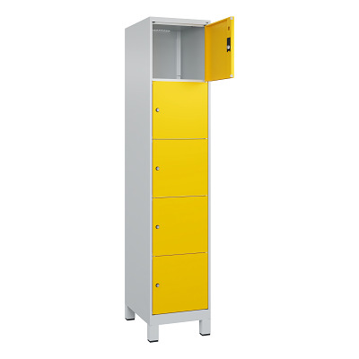 C+P Fächerschrank „Classic Plus“, 5 Fächer übereinander, Abteilbreite 40 cm, mit Füssen Ansicht 2