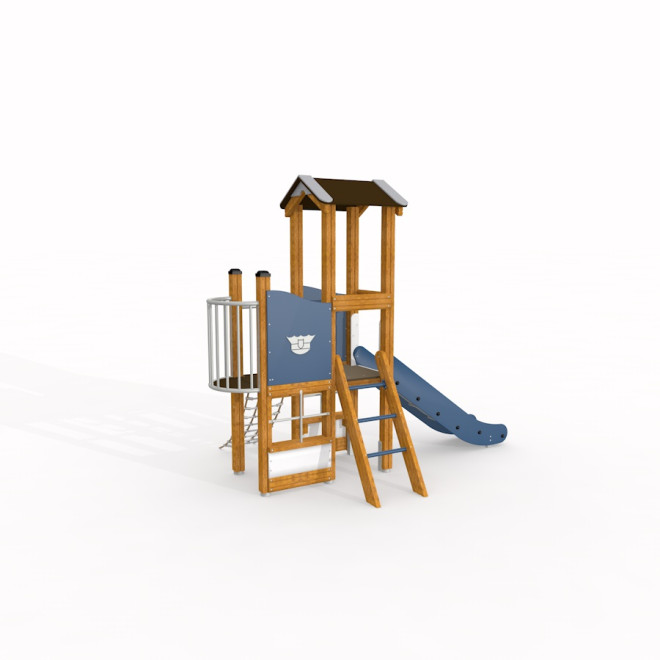 Polizei Spielturm mit Rutsche, Larslaj