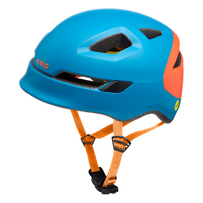 KED Fahrradhelm „Pop Petrol Orange“