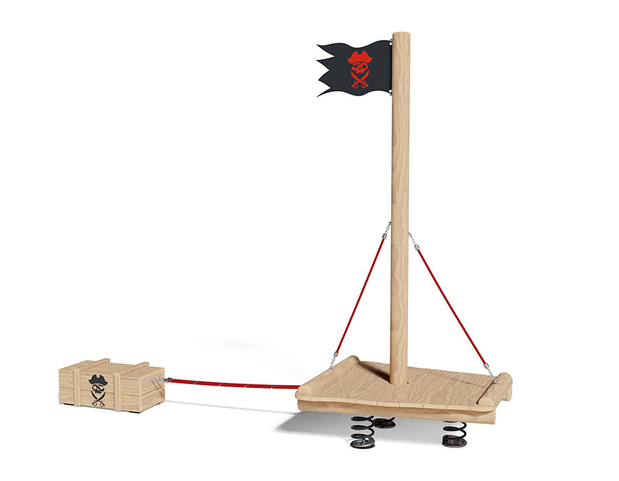 Floss mit Balancierseil, Bürli