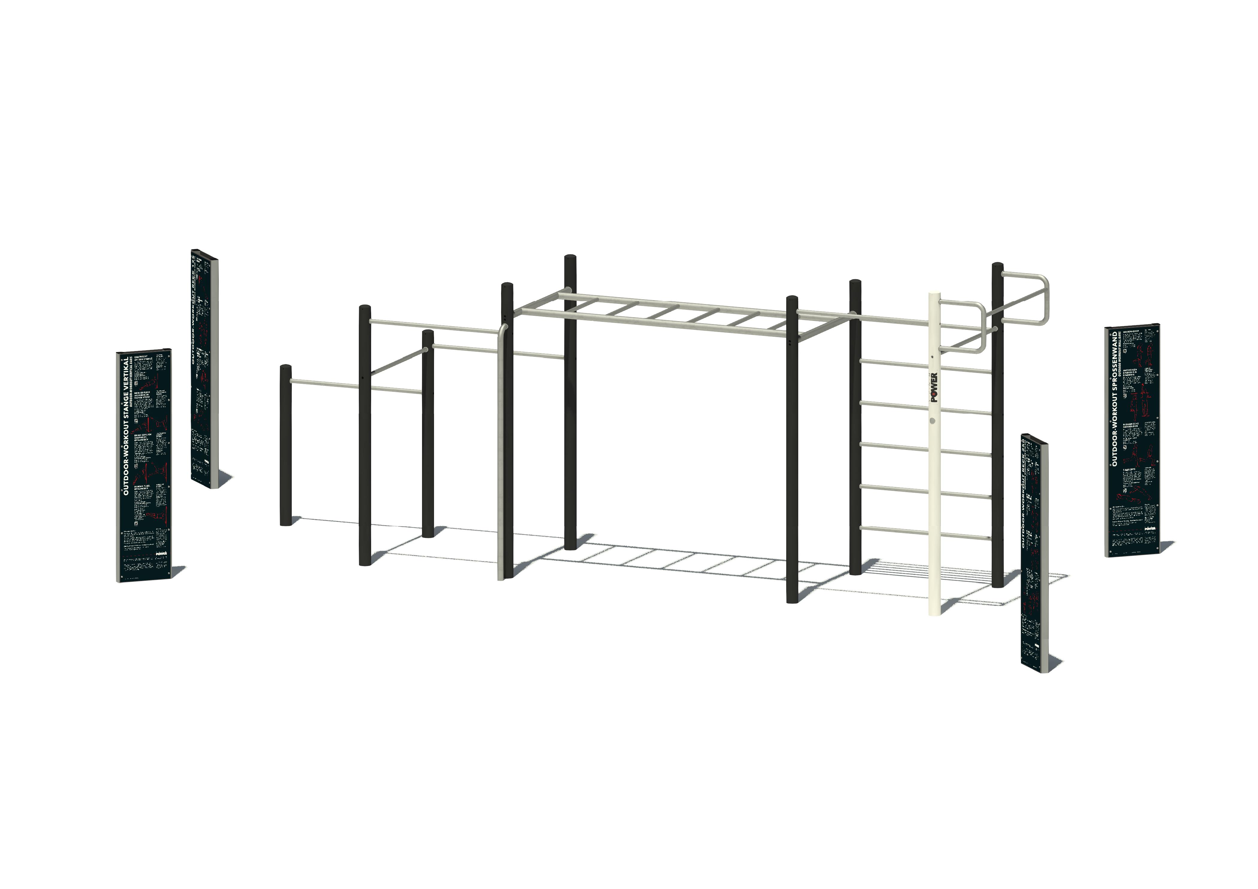 SPGM POWER® Workout Kombination Compact 1, Maier Spielplatzgeräte