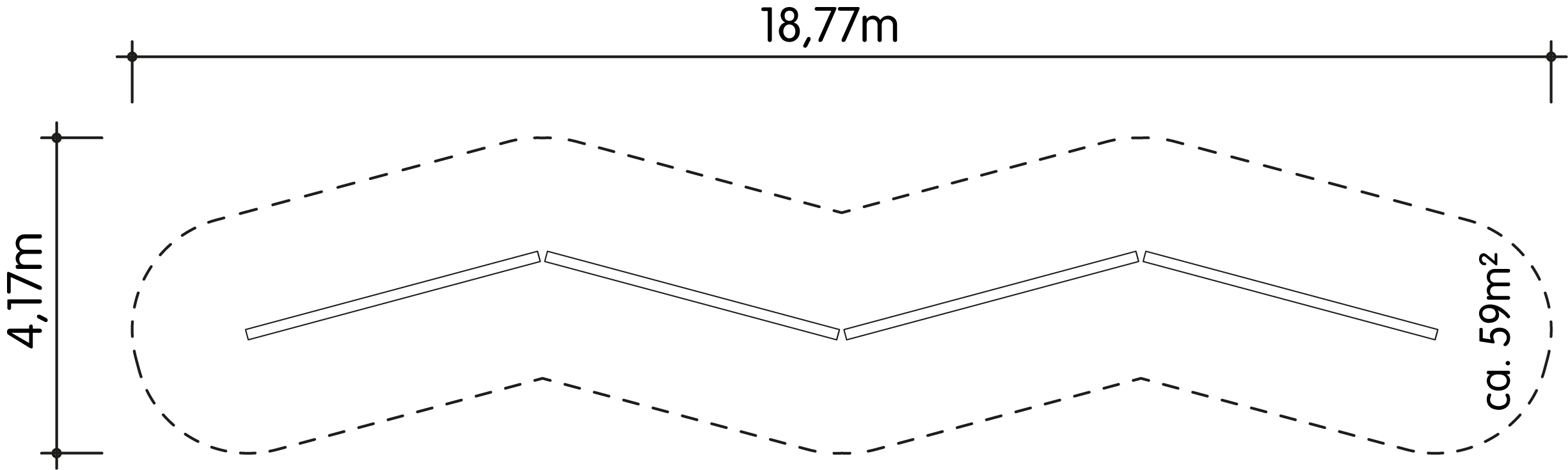 Balancierbalken-Strecke 16m Ansicht 4