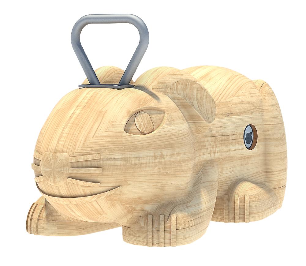 Federtierkörper Maus Ansicht 4