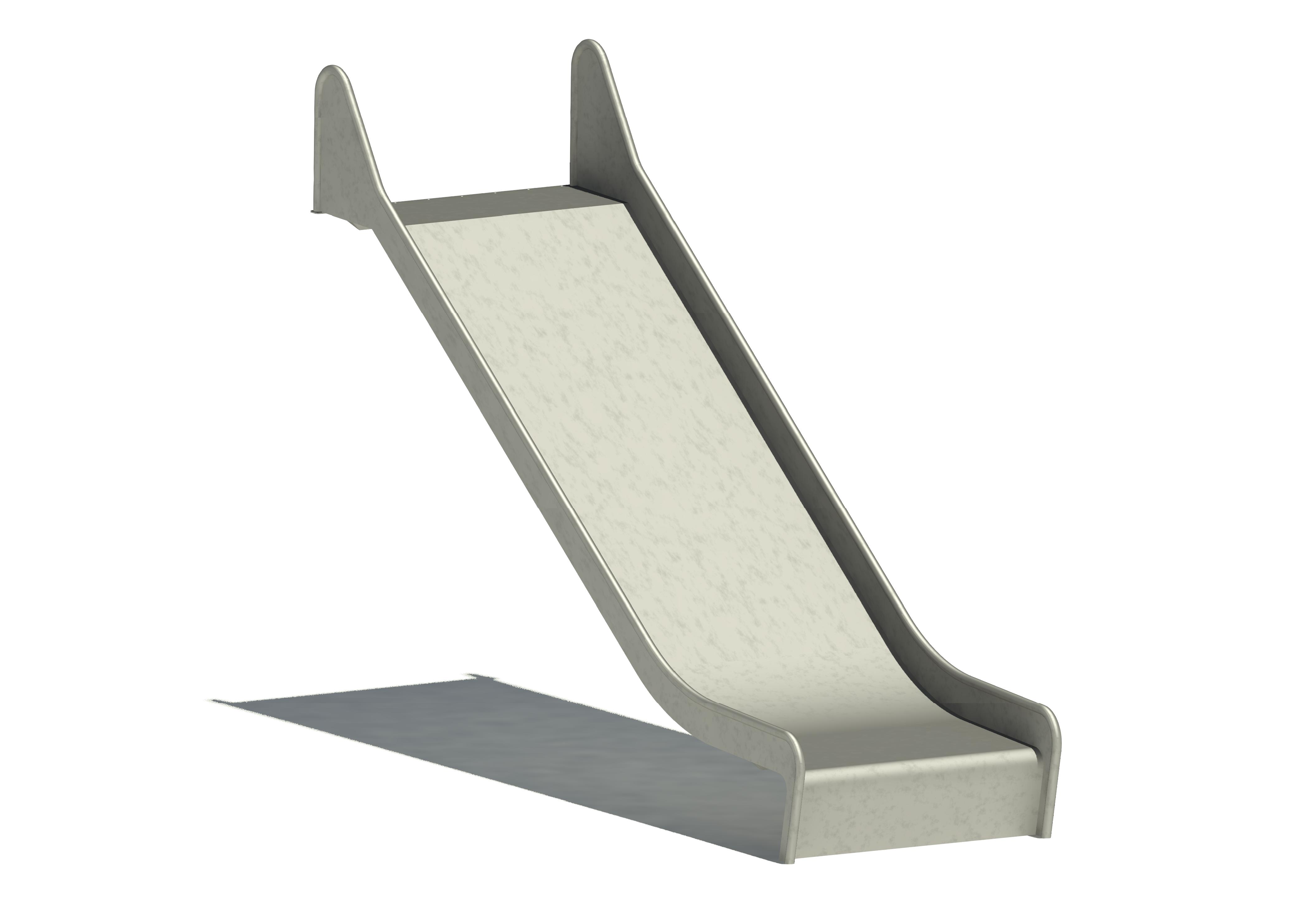 Anbaurutschbahn Edelstahl, ABH 175 cm,Breite 100cm, Maier Spielplatzgeräte