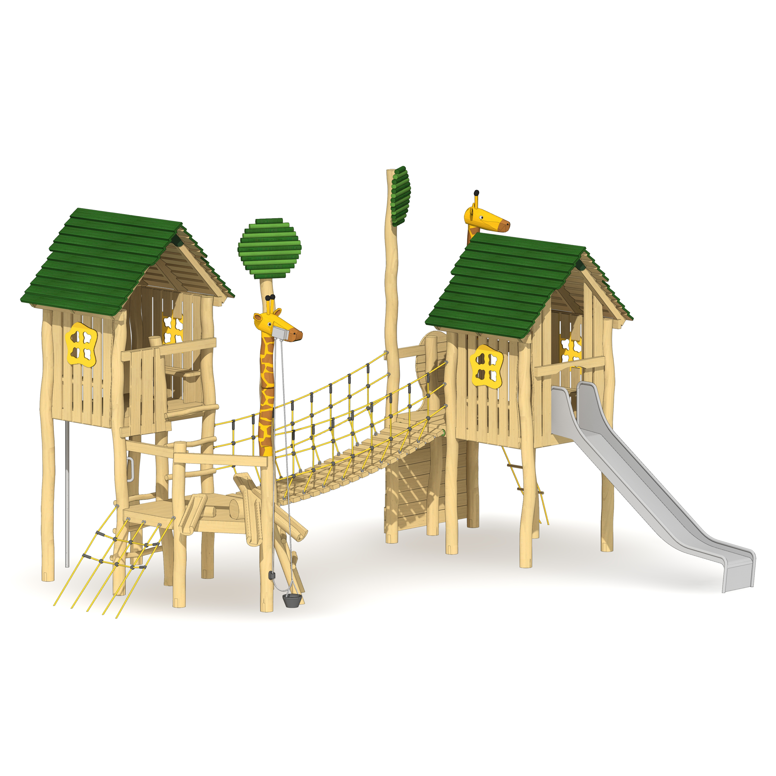 Pfahlsiedlung Giraffen-Park Ansicht 5