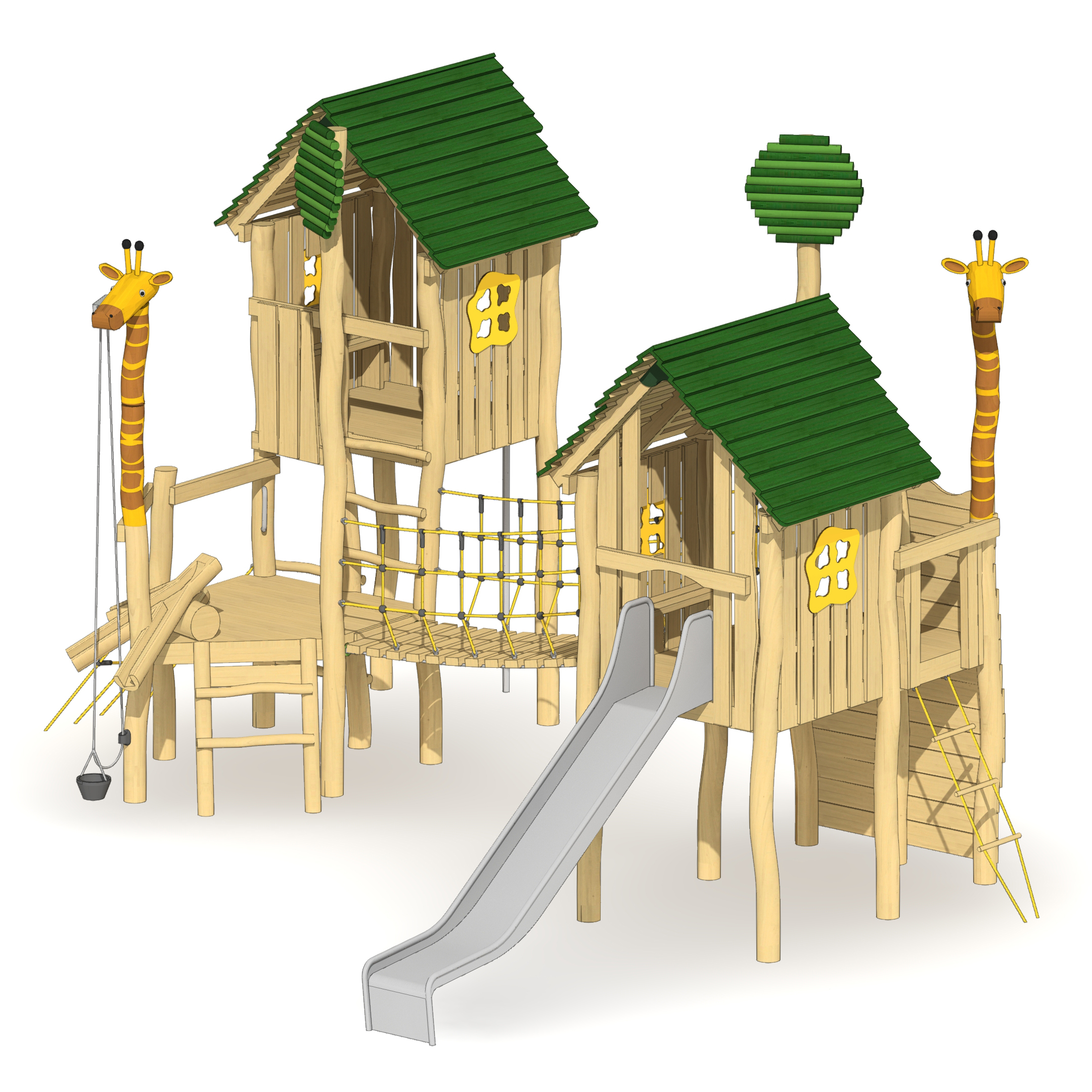 Pfahlsiedlung Giraffen-Park Ansicht 6