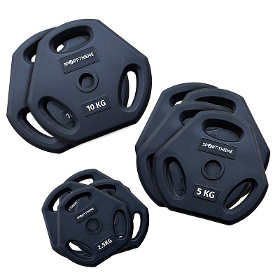 Sport-Thieme Hantelscheiben-Set „PU“, Sport-Thieme