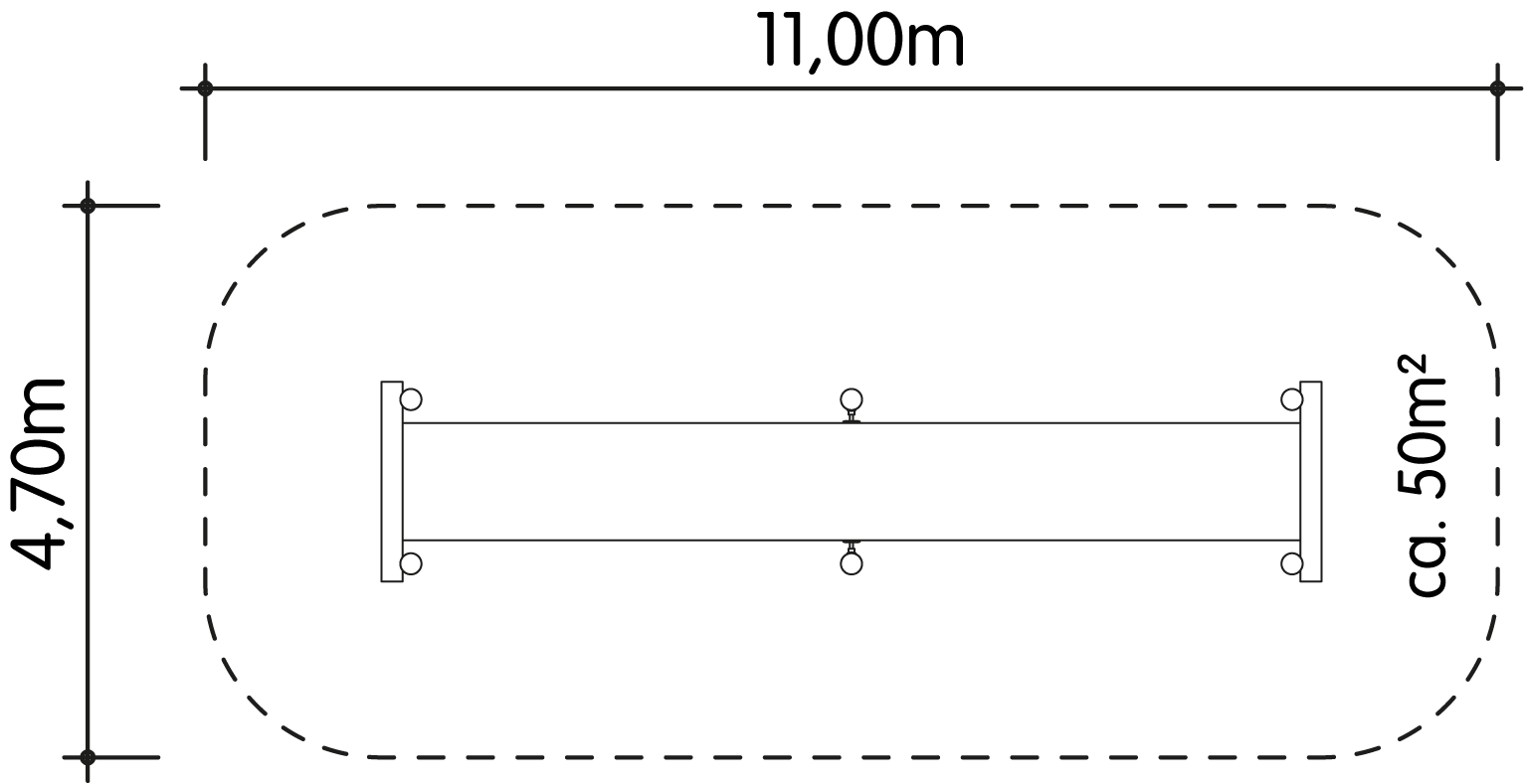 Hüpfbandbrücke Ansicht 4