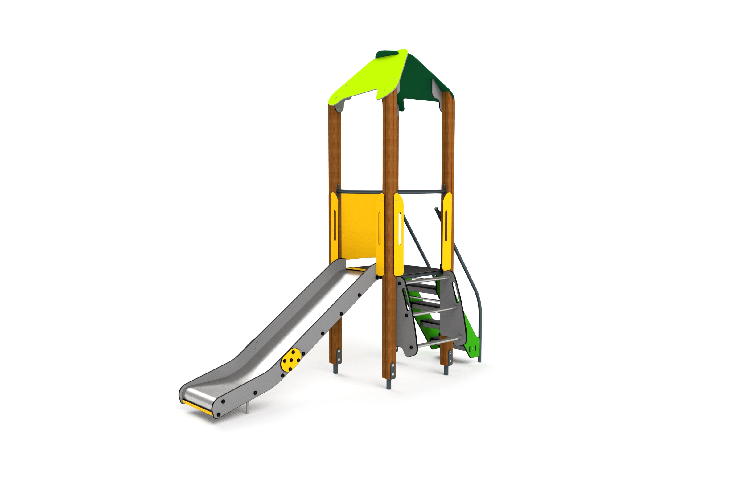 10008 Kleiner Kletterturm mit Treppe und Sprossenaufstieg Ansicht 2