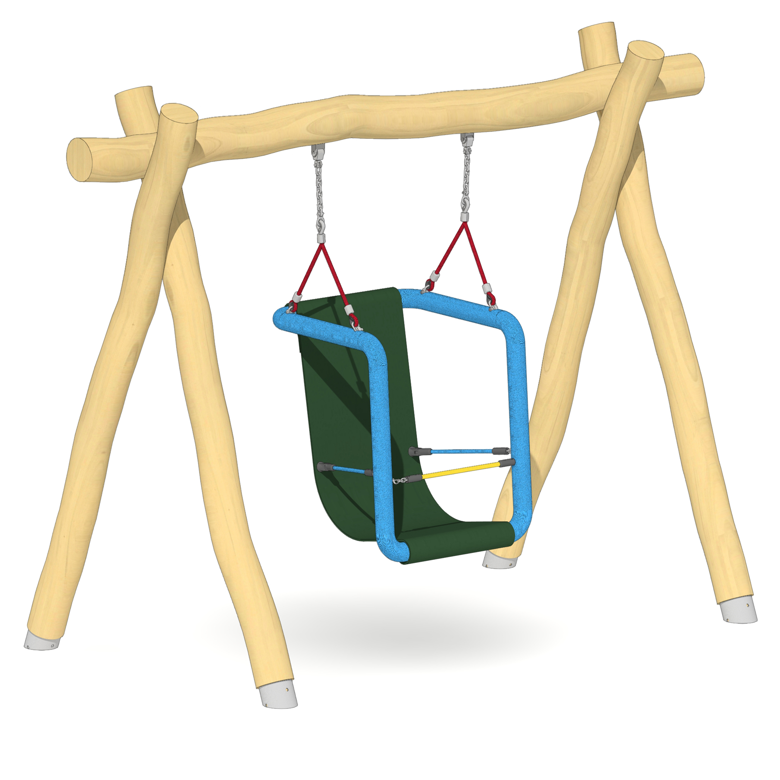 Schaukel 1-fach mit Stützschaukelsitz