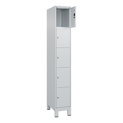 C+P Fächerschrank „Classic Plus“, 5 Fächer übereinander, Abteilbreite 30 cm, mit Füssen Ansicht 2