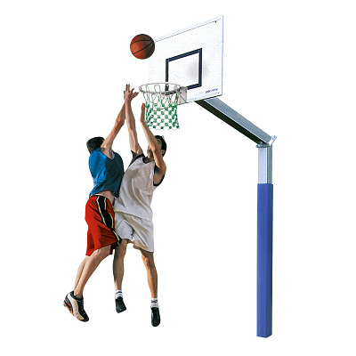 Sport-Thieme Basketballanlage „Fair Play 2.0“ mit Herkulesseil-Netz, Sport-Thieme