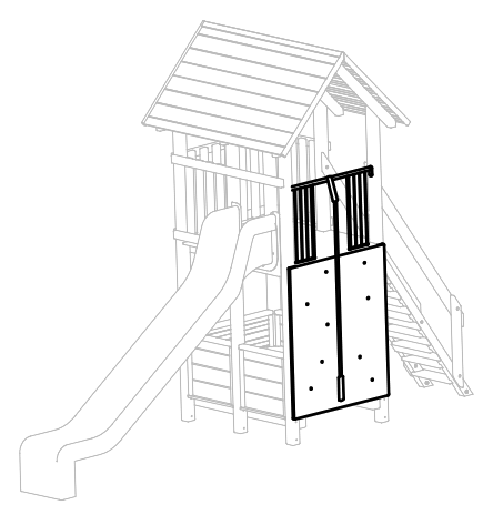 Kletterwand für Turm aus Fichte, Fuchs Thun