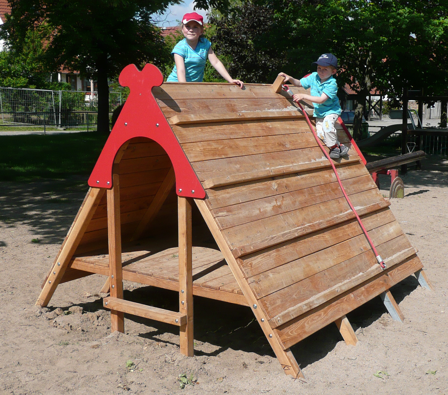 Heideschafstall mit 2 Seilen