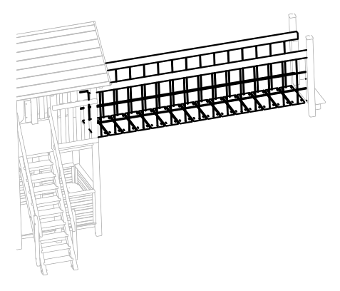 Hängebrücke aus Fichte, Fuchs Thun