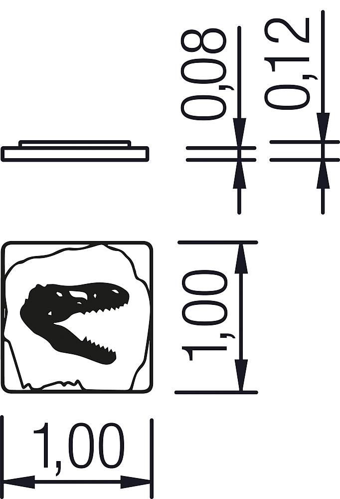 Dino-Platte T-Rex Ansicht 6