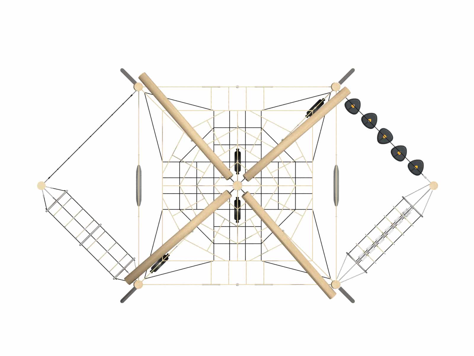 Beifuss-Leitwerk für den Spielplatz Ansicht 4