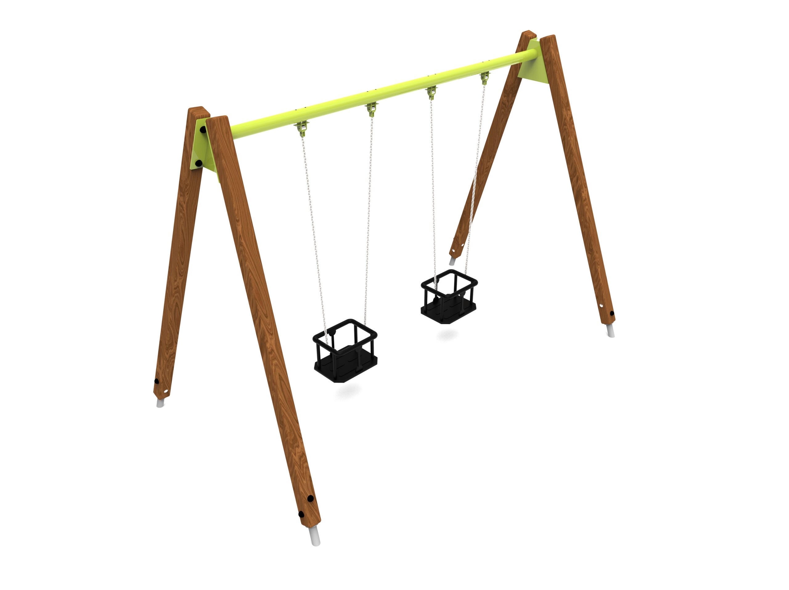Pendelschaukel doppelt Holz C