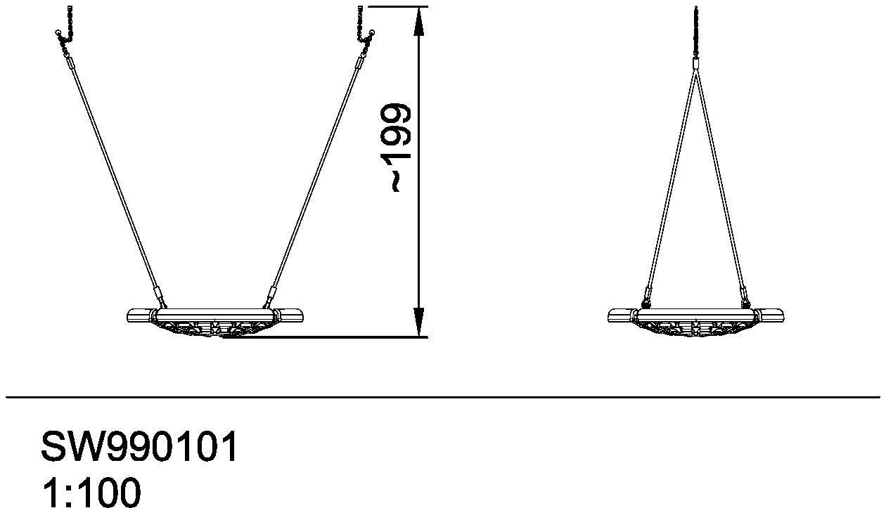 Seilnest Ø100 cm für Nestschaukel SW990101 Ansicht 3