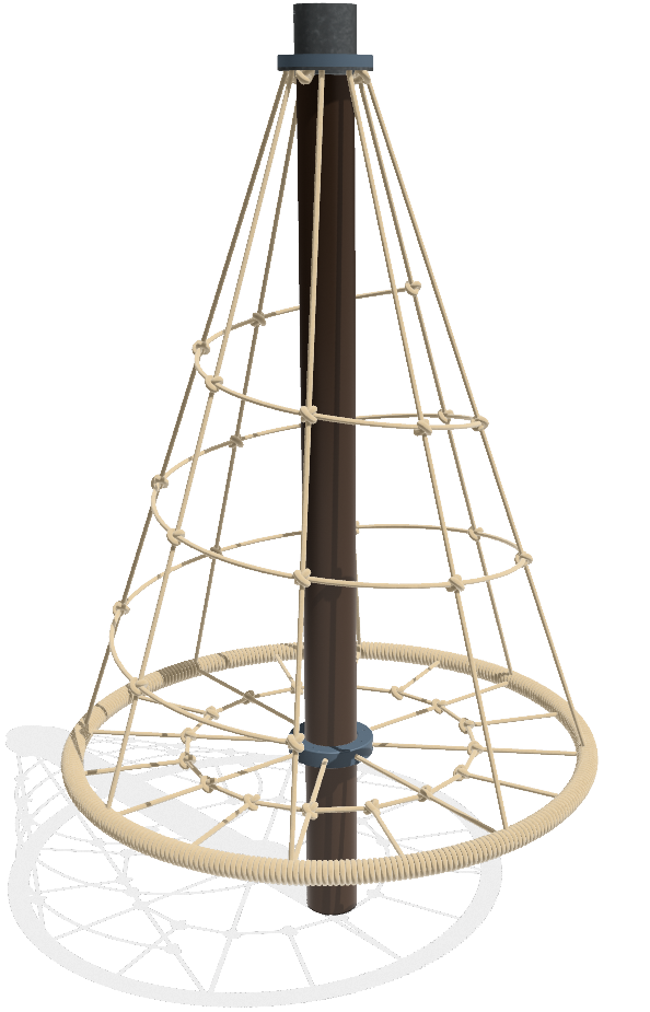Kletterbaum Junior, Seile beige, armiert, Fuchs Thun