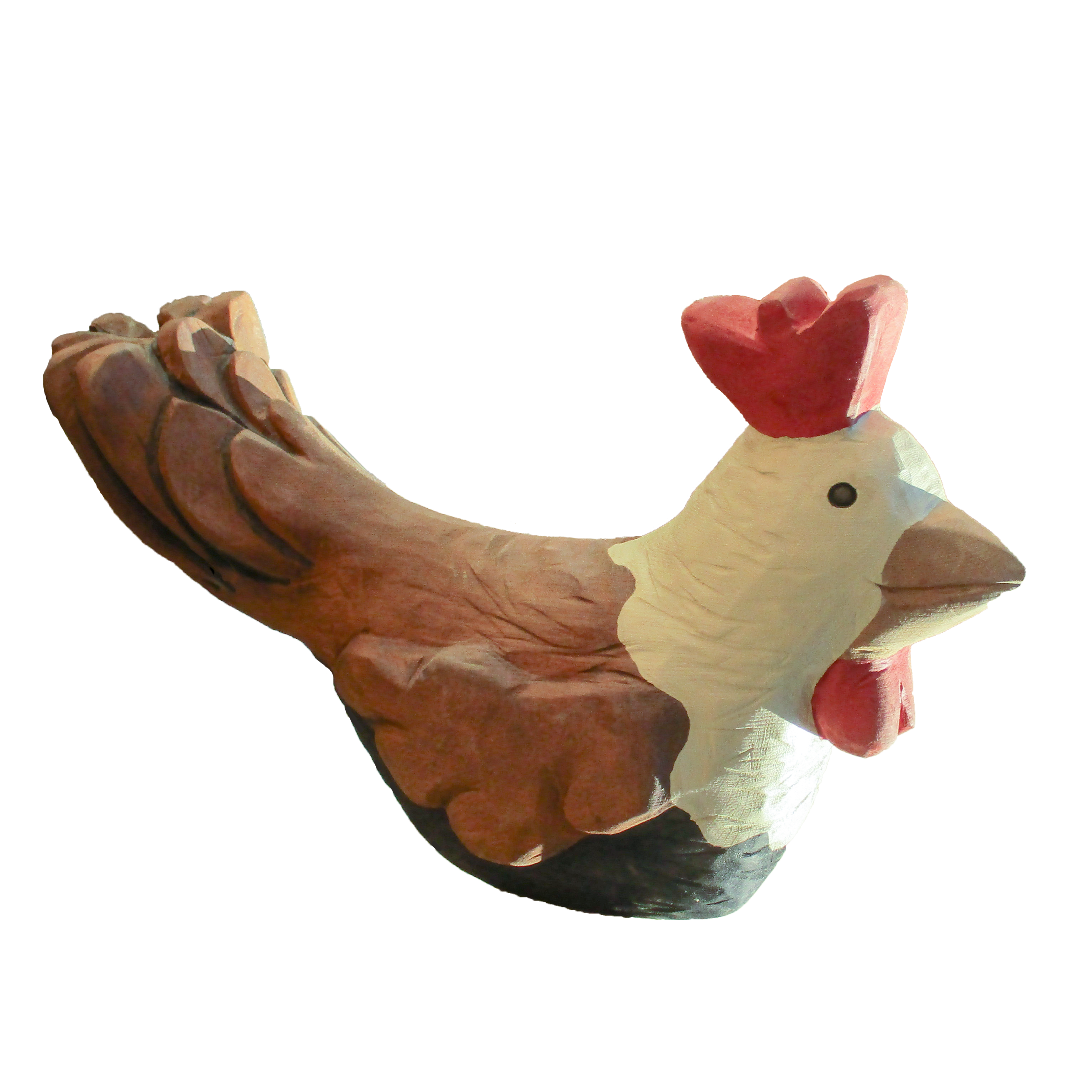 Pfostenkopf/Schnitzfigur Hahn 2 -