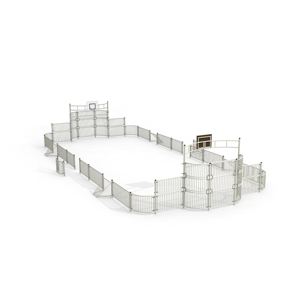 Multisport-Anlage mit Mini-Tor 9x20 m, Larslaj
