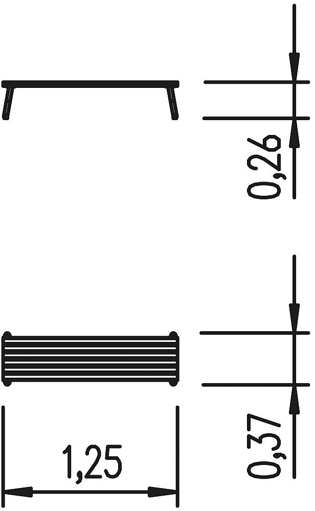 Kleinkindbank ohne Lehne Sederli mini Ansicht 4