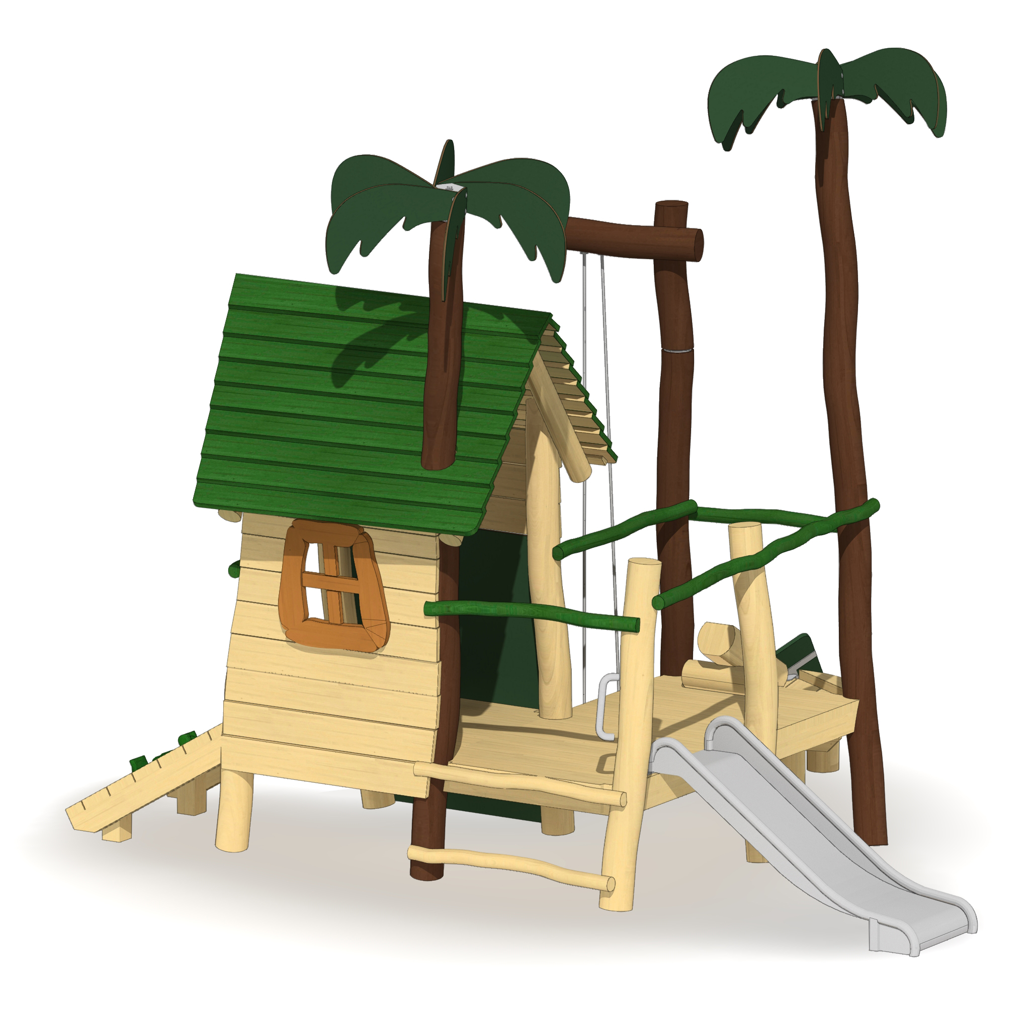 Minispielanlage Dschungelhütte