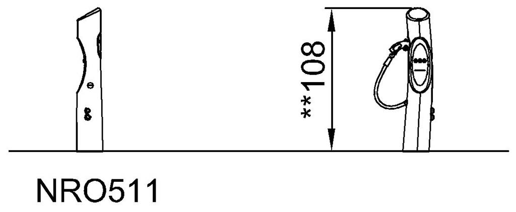 Tankstellen-Zapfsäule 1 NRO511 Ansicht 3