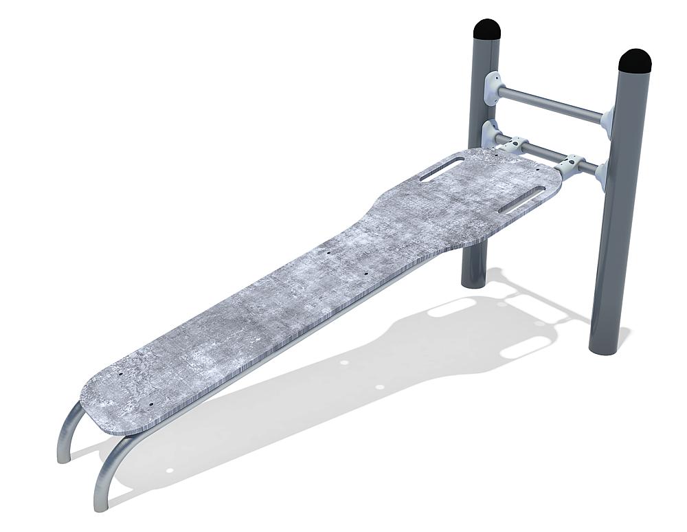 Calisthenics Sit-up Bank schräg