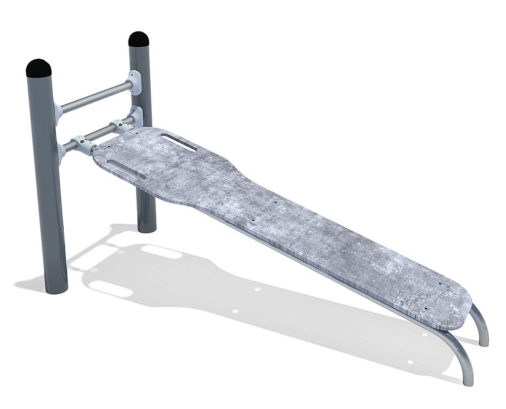 Calisthenics Sit-up Bank schräg Ansicht 4