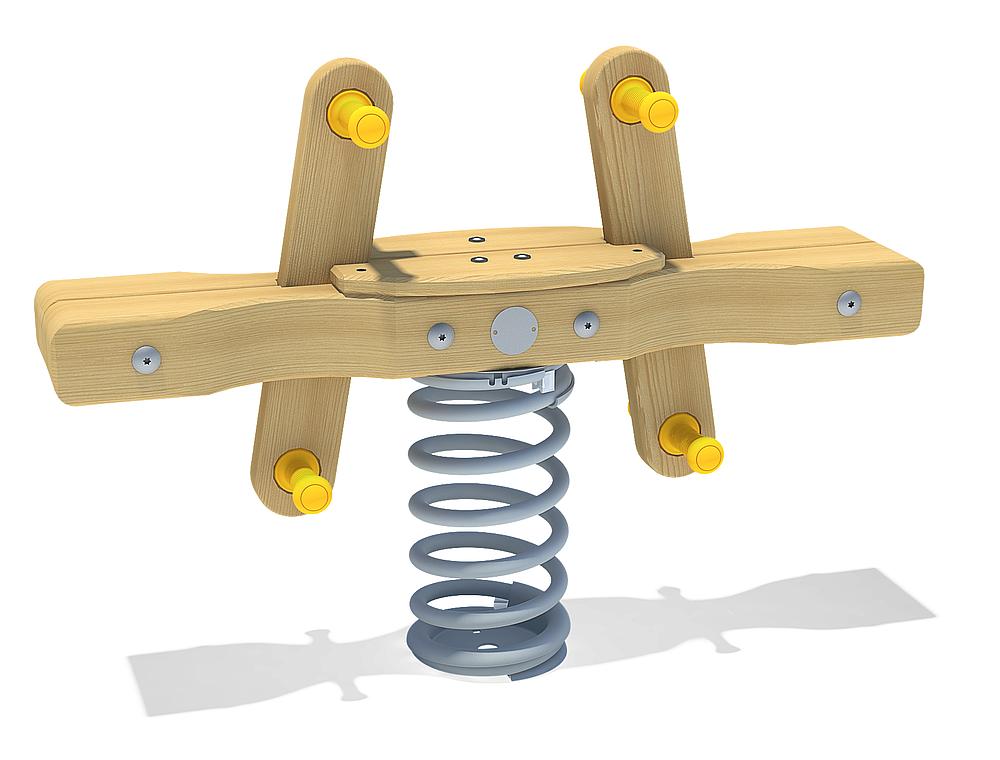 Doppelfederwippe eco-wood Ansicht 1
